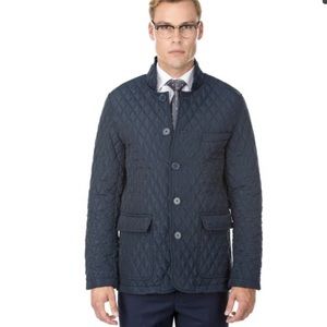 Braveman Men's Navy Quilted Blazer Jacket Medium